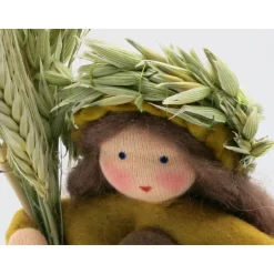 Discount Getreidemädchen - handgefertigtes  Blumenkind - Jahreszeitentisch - Waldorf Art - Art.Nr. HE5 Herbst