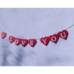 Discount Girlande I Love You Herzen Valentinstag Liebe Wimpelkette Herzgirlande Valentinsdeko Verlobung Papierdeko Hochzeitsgirlanden