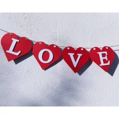 Discount Girlande I Love You Herzen Valentinstag Liebe Wimpelkette Herzgirlande Valentinsdeko Verlobung Papierdeko Hochzeitsgirlanden
