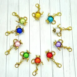 Hot Glücksbringer Kanne goldfarben/blau – Anhänger & Geschenkidee für Heißgetränkliebhaber Geschenke