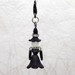 Best Glücksbringer kleine Hexe schwarz – handgemachte Figur mit Glitzerelementen Geschenke