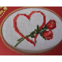 Best Glückwunschkarte, Gestickte Grußkarte, Klappkarte, Handarbeit Glückwunschkarten