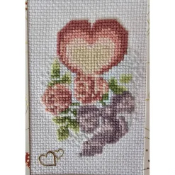 Glückwunschkarten|Handmade by Svetlana Glückwunschkarte, Gestickte Grußkarte, Klappkarte, Handarbeit
