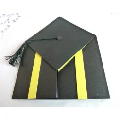 Glückwunschkarten|IdeenOase Glückwunschkarte, Klappkarte zur Promotion, Master, Bachelor, Abitur, mit klappbaren Doktorhut, Doktorhutkarte