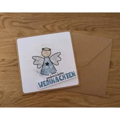 Best Glückwunschkarte zu Weihnachten - Zauberschöne Weihnachten mit Engel Weihnachtskarten