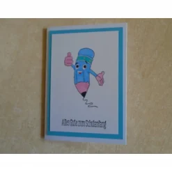 Hot Glückwunschkarte zur Einschulung Schulanfang Jungen Schulkarte Schule Einschulungskarte Kinder Glückwunschkarten
