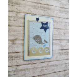 Outlet Glückwunschkarte zur Geburt, Babykarte, Geldgeschenk , Wal Glückwunschkarten