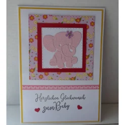 Outlet Glückwunschkarte zur Geburt,Elefant Glückwunschkarten