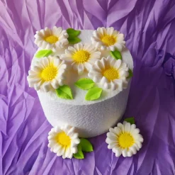 Tortendekoration|TortenDekor Gänseblümchen aus Fondant als ation für Motivtorten,