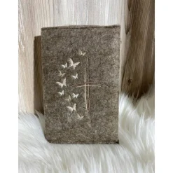 Sale Gotteslobhülle aus Filz (Farbe & Stickerei wählbar) - Hülle für katholisches Gebet- und Gesangbuch Gotteslobhülle