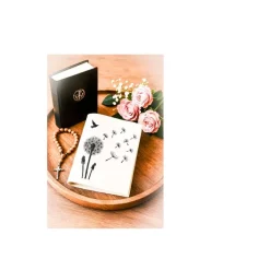 Best Gotteslobhülle aus Wollfilz mit Pusteblume & Name – personalisiertes Geschenk zur Kommunion, Konfirmation oder Taufe Gotteslobhülle