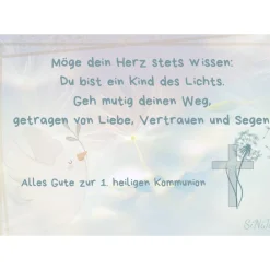 Best Gotteslobhülle aus Wollfilz mit Pusteblume & Name – personalisiertes Geschenk zur Kommunion, Konfirmation oder Taufe Gotteslobhülle