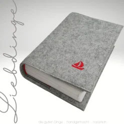 Best Gotteslobhülle Filz BOOT Einband Gesangbuch *personalisierbar  KL219 Gotteslobhülle