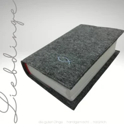 Best Gotteslobhülle Filz ICHTYS FISCH Einband Gesangbuch *personalisierbar  KL229 Gotteslobhülle