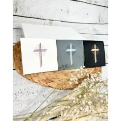 Best Gotteslobhülle Gebetbuchhülle Kunstleder schwarz mit Kreuz personalisiert Gotteslobhülle