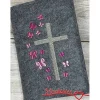 Sale Gotteslobhülle, Kommunion, Firmung, Konfirmation, Kreuz, gestickt, Filz, Geschenk, Mädchen, Junge,  personalisierbar, mi Gotteslobhülle