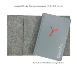 Sale Gotteslobhülle Kreuz Name personalisiert. Filz vegan K117 Gotteslobhülle