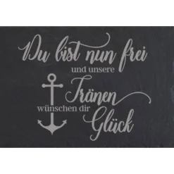 Sale Grabschmuck Trauerschild Grab Schmuck Friedhof Grabplatte Stein Schiefer schwarz Steinplatte Platte Garten Erde Gedenksteine