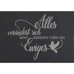 Best Grabschmuck Trauerschild Grab Schmuck Friedhof Grabplatte Stein Schiefer schwarz Steinplatte Platte Garten Erde Gedenksteine