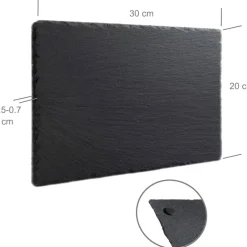 Clearance Grabstein & Gedenktafel aus Schiefer (30x20cm) mit persönlicher Wunschgravur – Fotogravur & Grabschmuck individuell Gedenksteine