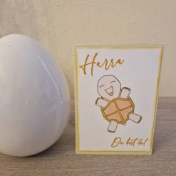 Glückwunschkarten|Teufelinchens_Ideen_Shop Gratulationskarte / Geburt / Schildkröte / Babykarte / Karte für Neugeborene / Baby Ankündigungskarte / Taufkarte