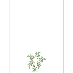 Hot Grünes Konfirmationseinladungskarten-Set 10er-Pack, Konfirmationskarte mit Olivenzweigen, Einladung Konfirmation Einladungskarten
