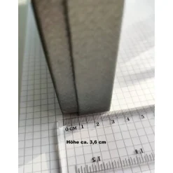 Discount Große Elegante Schmuckschachtel/-Etui 18,3x13,9x3,6cm Geschenkverpackung für Collier/Schmuckset Silber-Grau strukturiert Geschenkverpackungen