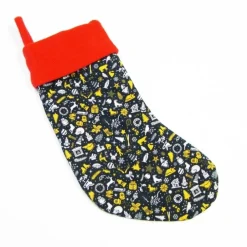 Outlet Großer Nikolausstiefel Nikolaussocke Nikolausstrumpf handgefertigt Weihnachtsmotiven personalisierbar mit Namen Nikolausstiefel
