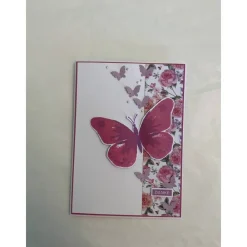Clearance Grußkarte / Glückwunschkarte um Danke zu sagen, „Blumen und Schmetterlinge“, Handarbeit, Stampin’Up Glückwunschkarten
