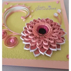 Glückwunschkarten|Handmade by Svetlana Grußkarte in der Quilling Technik, Klappkarte, Handarbeit