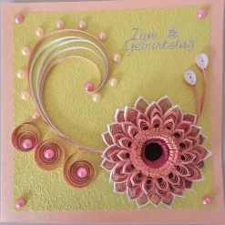 Glückwunschkarten|Handmade by Svetlana Grußkarte in der Quilling Technik, Klappkarte, Handarbeit