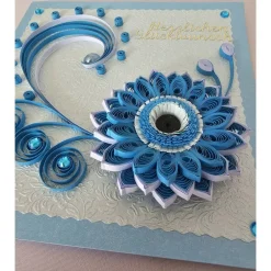 Glückwunschkarten|Handmade by Svetlana Grußkarte in der Quilling Technik, Klappkarte, Handarbeit