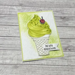 Best Grußkarten / Glückwunschkarten zum Geburtstag, „Einladung zum Eis essen“, Sommergrüße, Geburtstagskarte, Handarbeit Glückwunschkarten