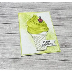 Best Grußkarten / Glückwunschkarten zum Geburtstag, „Einladung zum Eis essen“, Sommergrüße, Geburtstagskarte, Handarbeit Glückwunschkarten