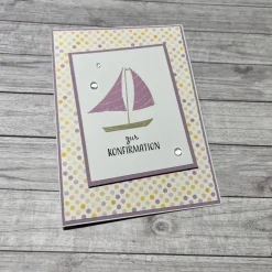 Clearance Grußkarten / Glückwunschkarten zur Konfirmation, Segensfeste, festlicher Anlass, Segelboot, Stampin‘ Up!, Handarbeit Glückwunschkarten