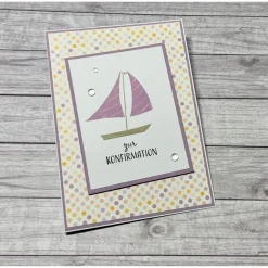 Clearance Grußkarten / Glückwunschkarten zur Konfirmation, Segensfeste, festlicher Anlass, Segelboot, Stampin‘ Up!, Handarbeit Glückwunschkarten