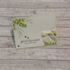 Clearance Grußkarten / Glückwunschkarten zum Geburtstag oder anderen Anlässen, „Glück & Zufriedenheit“, Stampin’Up Glückwunschkarten