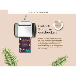 Accessoires|Herzblutmaedl Gruselige Halloween Haus Deko - Türschild mit Skelett Motiv als Print in DIN A4 | Einzigartige Halloween Dekoration | Ki