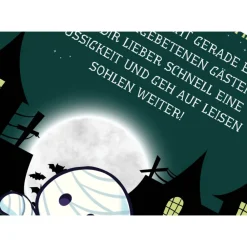 Gruselige Halloween Haus Deko - Türschild als Print in DIN A4 | Gruselige Mumienmotive | Kinder-Halloweenparty | Hallowe Accessoires