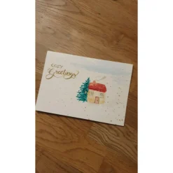 Discount Grusskarte Wintermotiv Aquarell (gedruckt) Weihnachtskarten