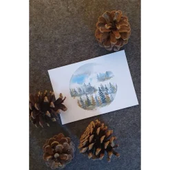 Grusskarte Wintermotiv Aquarell (gedruckt) Weihnachtskarten
