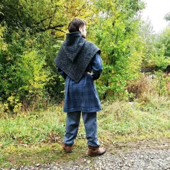 Kostüme Für Erwachsene|Toraxacum Gugel für Wikinger Wolle grau, Skjoldehamn Gugel für Frauen und Männer, ,  G-EW-W-gr-ka