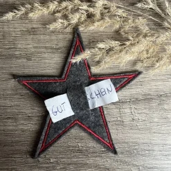 Clearance Gutscheinhalter Wollfilz STERN Gutscheinstern Geldgeschenk Farbwahl personalisierbar Geldgeschenke