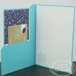 New Gutscheinkarte "Felix" ● A6 ● Schneeflocken Weihnachtskarten
