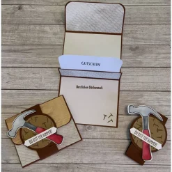 Clearance Gutscheinkarten Verpackungen mit Grußkartenfunktion zum Geburtstag, Geldgeschenk mit Glückwünschen Umschlag, Handarbeit Geldgeschenke
