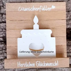 Clearance Gutscheinverpackung Geburtstagstorte aus Raysin für Geldgeschenke oder Gutscheine Geldgeschenke