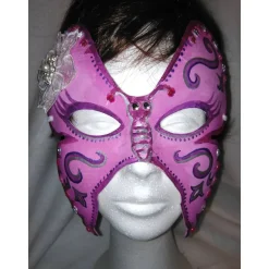 Online Halbmaske, Schmetterling, mit Strassblume, handbemalt, Tiermaske, Pappmache Masken