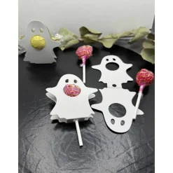 New Halloween Geist Lollihalter | Tischdeko | Mitgebsel | Gastgeschenk | Stanzteil Schokolade & Süßigkeiten