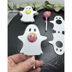 New Halloween Geist Lollihalter | Tischdeko | Mitgebsel | Gastgeschenk | Stanzteil Schokolade & Süßigkeiten