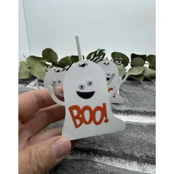 Halloween Gespenst Lollihalter | Süßigkeiten | Geist | Tischdeko | Mitgebsel | Gastgeschenk | Stanzteil Schokolade & Süßigkeiten
